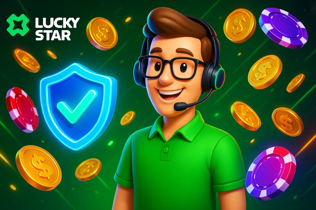 যেকোনো সময় সহায়তা পেতে Lucky Star এর ২৪/৭ সাপোর্ট টিমের সাথে যুক্ত হন!
